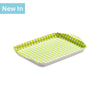 G310 - Melamine Gingham Tray, 18 x 14cm