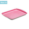 G312 - Melamine Small Gingham Tray, 25 x 19cm