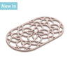 J356 - Large Oval Silicone Heritage Trivet, 32cm