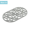 J356 - Large Oval Silicone Heritage Trivet, 32cm