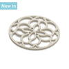 J357 - Mini Silicone Heritage Circular Trivet, 13cm