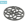 J357 - Mini Silicone Heritage Circular Trivet, 13cm