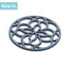 J357 - Mini Silicone Heritage Circular Trivet, 13cm