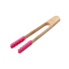 J360 - Bamboo Cooking Tongs with Silicone Tips, 25cm