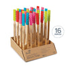 J360 - Bamboo Cooking Tongs with Silicone Tips, 25cm