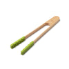 J360 - Bamboo Cooking Tongs with Silicone Tips, 25cm