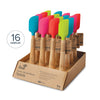 J361 - Ash Wood Handled Spatula, 19cm