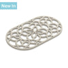 J356 - Large Oval Silicone Heritage Trivet, 32cm
