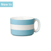 T522 - Wide Mug, Hand Decorated, Stripe