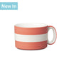 T522 - Wide Mug, Hand Decorated, Stripe