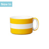 T522 - Wide Mug, Hand Decorated, Stripe