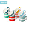 T522 - Wide Mug, Hand Decorated, Stripe