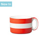 T522 - Wide Mug, Hand Decorated, Stripe