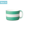 T522 - Wide Mug, Hand Decorated, Stripe