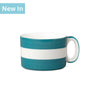 T522 - Wide Mug, Hand Decorated, Stripe