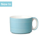 T523 - Wide Mug, Hand Decorated, Solid