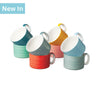 T523 - Wide Mug, Hand Decorated, Solid