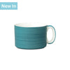 T523 - Wide Mug, Hand Decorated, Solid