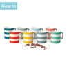 T524 - Espresso Cup/Mug, Hand Decorated, Stripe