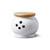 T300 - Garlic Pot with Wooden Lid