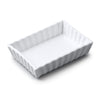 T431 - Fluted Rectangular Flan Dish, 11cm